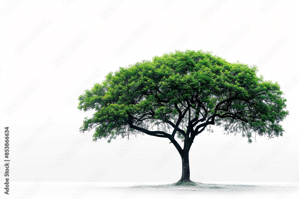 Obraz premium Close-up tree white sky background