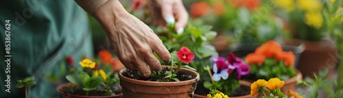 Gardener s Hand Arranging C...