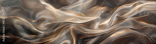 A piece of fabric with a pattern of waves and swirls