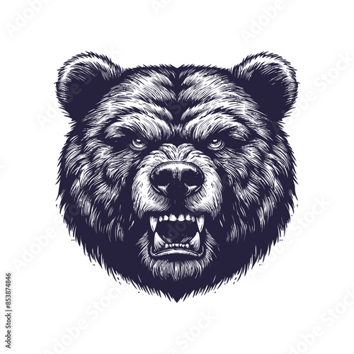 bear vector, bear silhouette