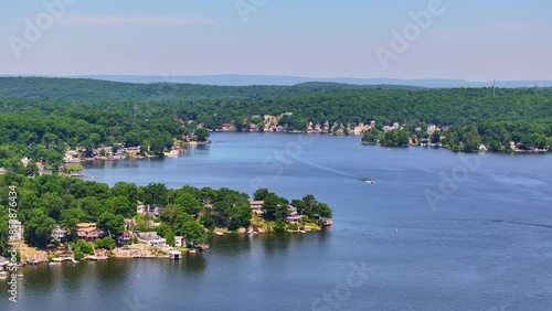 Homes on the lake of Lake Hopatcong
