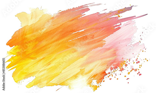 Vibrant Watercolor Brush Strokes Abstract Art Background for Creative Designs