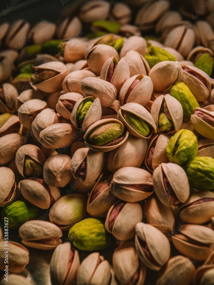 A vibrant close-up image of fresh, green pistachios, showcasing their rich color and natural texture, perfect for food enthusiasts and health-conscious viewers. A vibrant close-up image of fresh, green pistachios, showcasing their rich color and natural texture, perfect for food enthusiasts and health-conscious viewers.