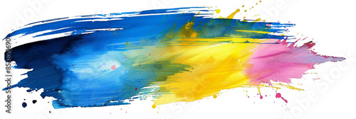 Vibrant Abstract Paint Stroke Art Design for Posters, Cards, and Digital Media