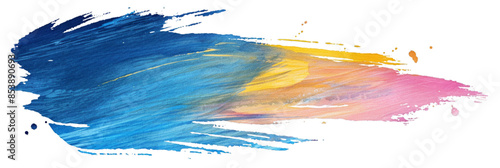 Vibrant Abstract Colorful Brush Stroke Artwork for Modern Design and Creativity