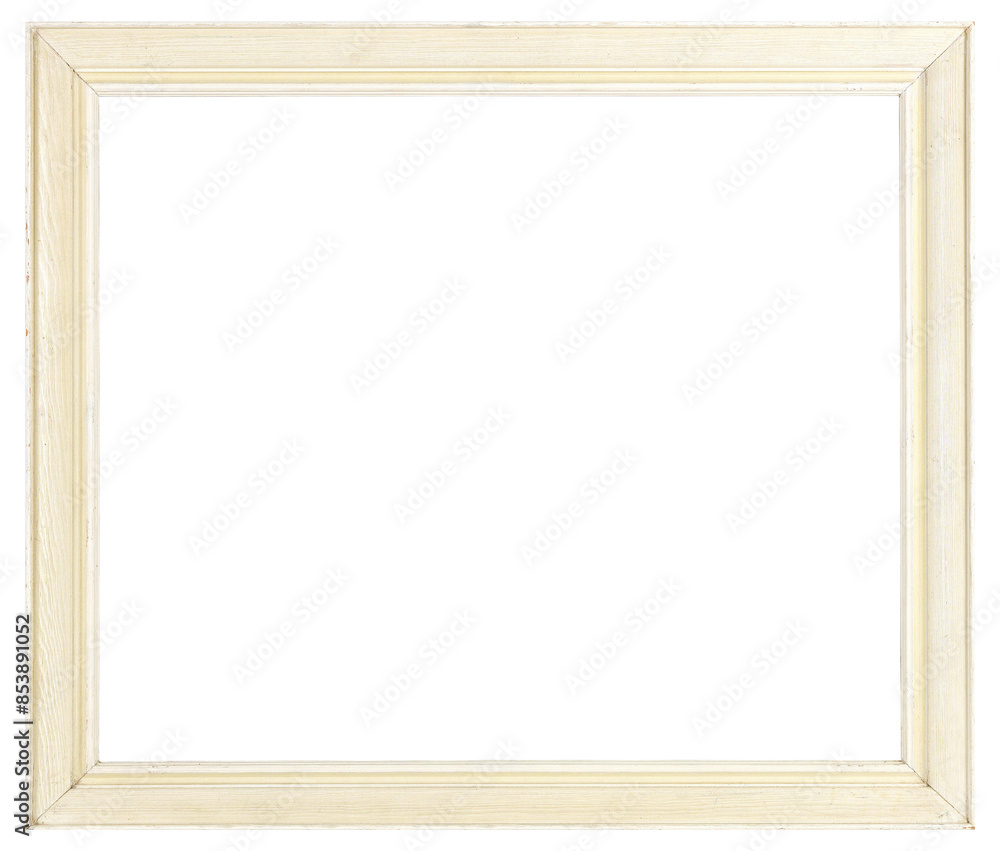 Light simple wooden picture frame in PNG format on a transparent background. Light simple wooden picture frame in PNG format on a transparent background.