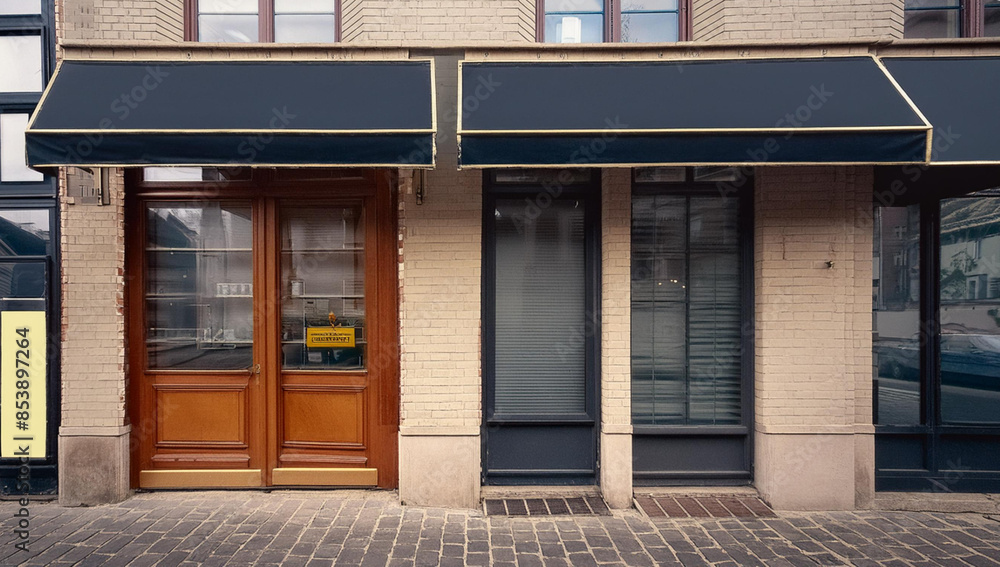grey and wooden boutique facade mockup template grey and wooden boutique facade mockup template