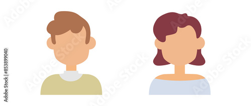 Flat illustration. Avatar, user profile, person icon, profile picture. Suitable for social media profiles, icons, screensavers and as a template...