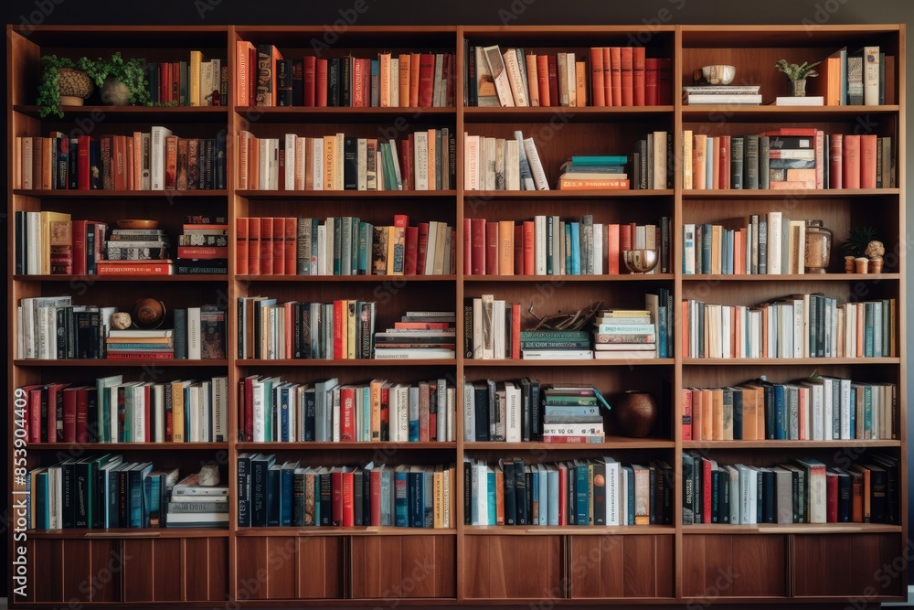 English textbooks on bookshelf Library education background English textbooks on bookshelf Library education background