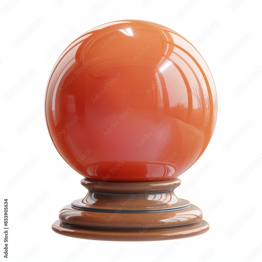Cute Tarot Crystal Ball Cartoon Clay Illustration, 3D Icon, Isolated on white background Cute Tarot Crystal Ball Cartoon Clay Illustration, 3D Icon, Isolated on white background