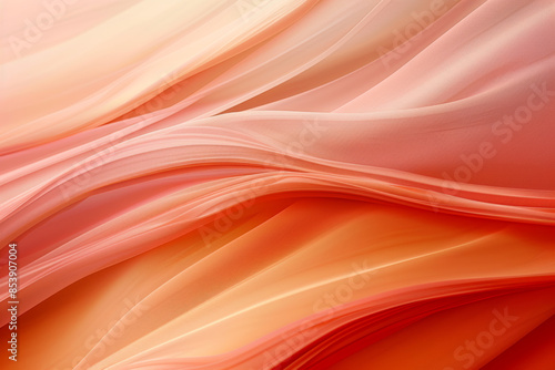 Abstract Background with Wavy Orange and Red Colors..