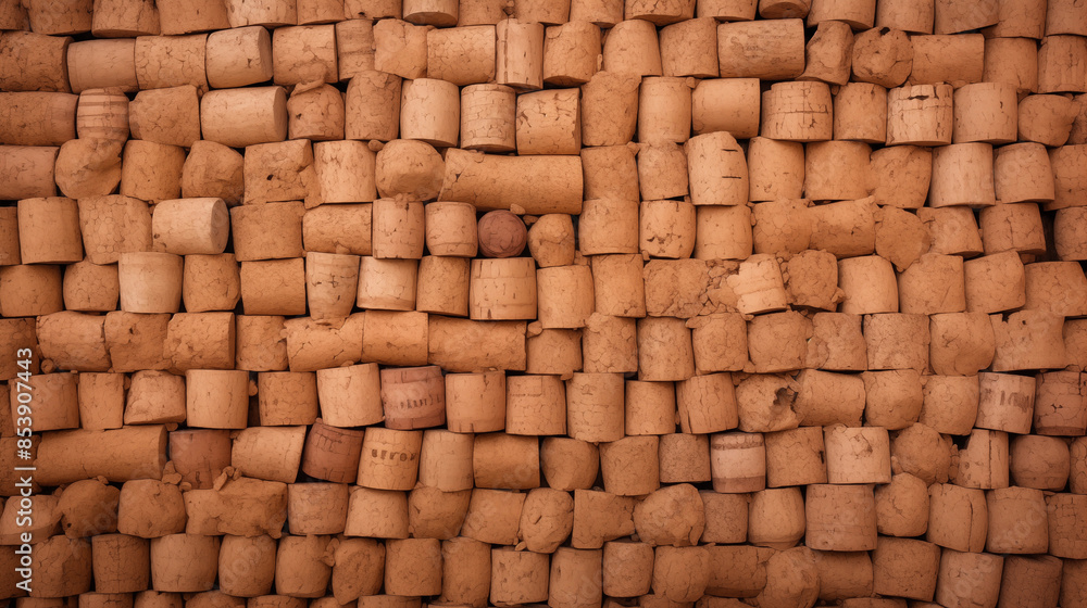 Fototapeta premium Cork Stoppers, Texture Background Abstract Image Pattern, For Wallpaper, Background, Cover and Screen of Cell Phone, Smartphone, Computer, Laptop, Format 9:16 and 16:9 - PNG