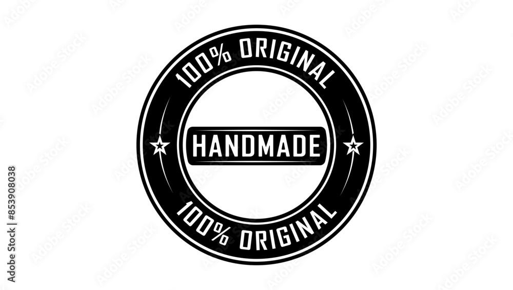 handmade stamp, black isolated silhouette handmade stamp, black isolated silhouette