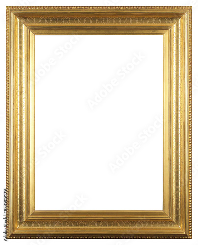 Wallpaper Mural Golden picture frame on a transparent background, in PNG format. Torontodigital.ca