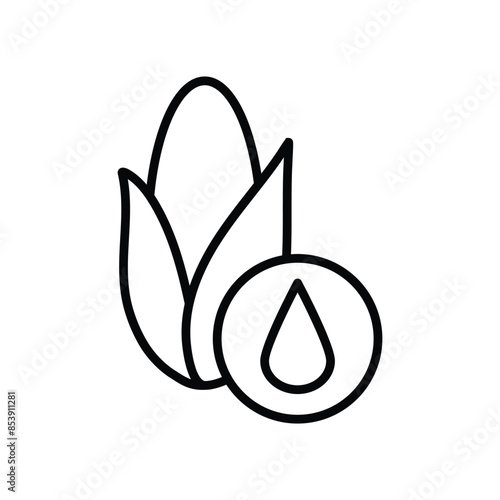 biofuel icon vector corn fuel