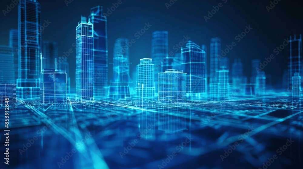 Digital Cityscape: A Wireframe Vision Digital Cityscape: A Wireframe Vision