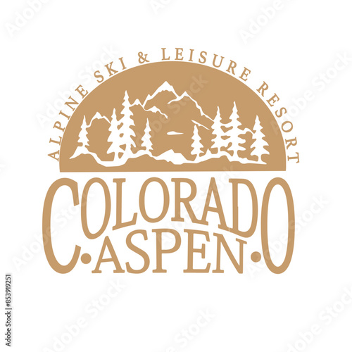 Ski club alpine mountain adventure winter cosy sports Varsity College Trending Graphic Tee t-shirt logo slogan artwork typography tote badge emblem crest