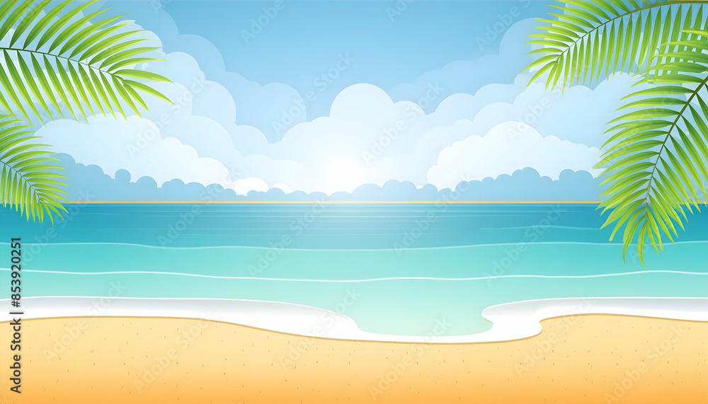 Smooth, Perfectly Clean a tropical background mockups for graphic backgrounds on digital art concept, Generative AI. Smooth, Perfectly Clean a tropical background mockups for graphic backgrounds on digital art concept, Generative AI.