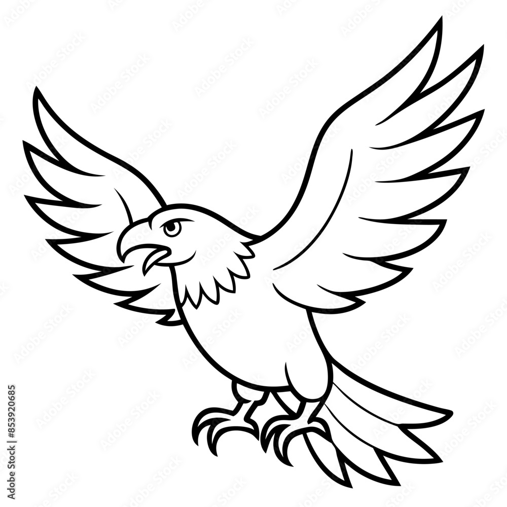 Obraz premium Vector illustration of Wild animals cartoons - Coloring book. Happy animal coloring pages