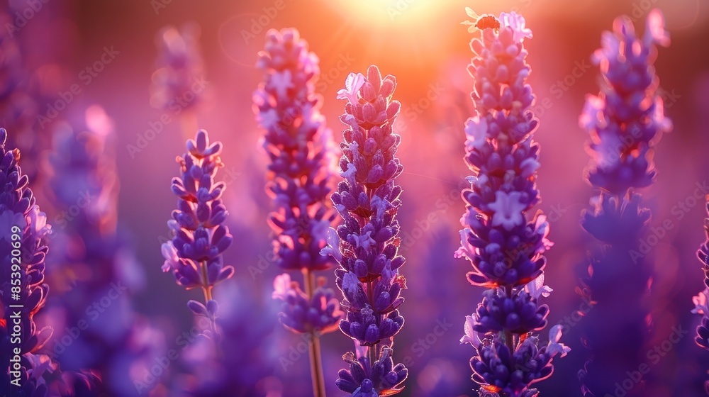 Lavender Field at Sunset Lavender Field at Sunset
