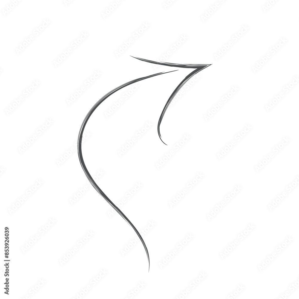 Fototapeta premium black arrow icon transparent png or isolated on white background. flat style. arrow icon for your web site design, logo, app, UI design.