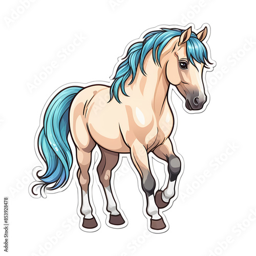 Kawaii Cute Horse Stickers, CLipart