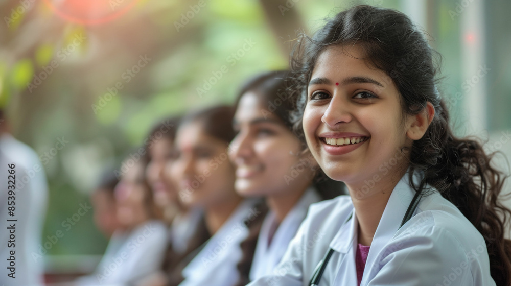 Group of young women sitting together Group of young women sitting together