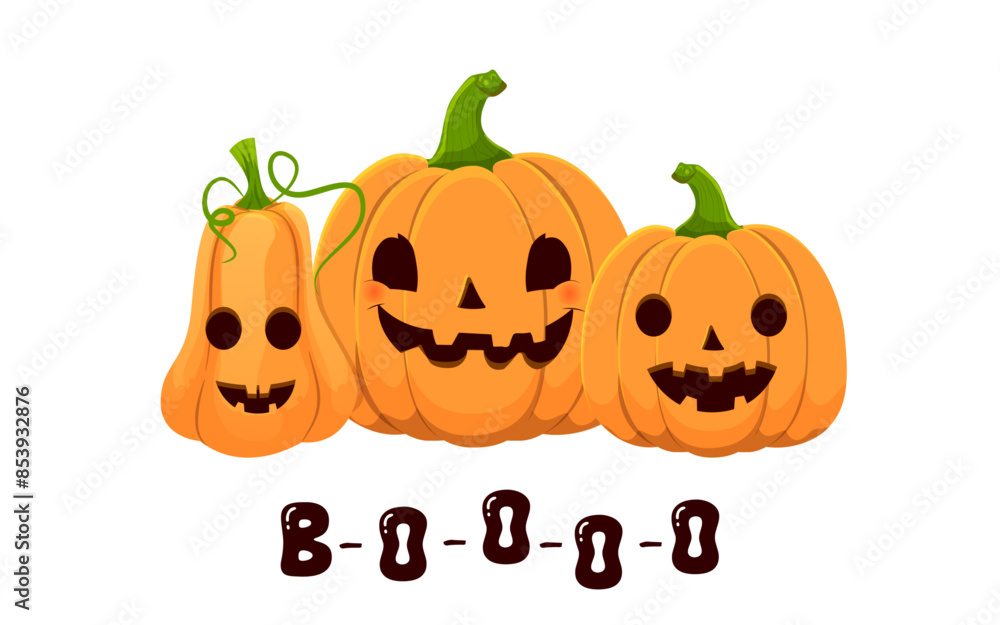 A few orange pumpkins are laughing and scaring on Halloween. Horror and horror stories . Trick or Treat A few orange pumpkins are laughing and scaring on Halloween. Horror and horror stories . Trick or Treat