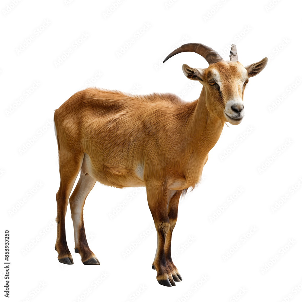 Nubian Ibex with Long Curved Horns,cutout on transparent backgrounds. Nubian Ibex with Long Curved Horns,cutout on transparent backgrounds.