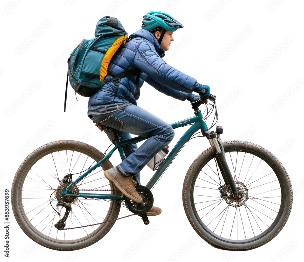 Naklejka premium Bicycle vehicle cycling helmet