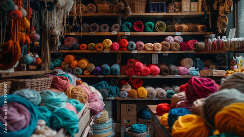store with wool of knitting