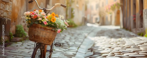 Vibrant Vintage Bicycle wit...