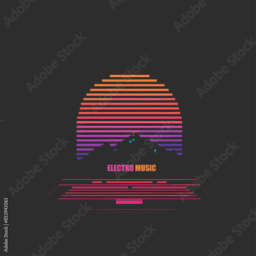Electro Music Festival DJ Logo vector