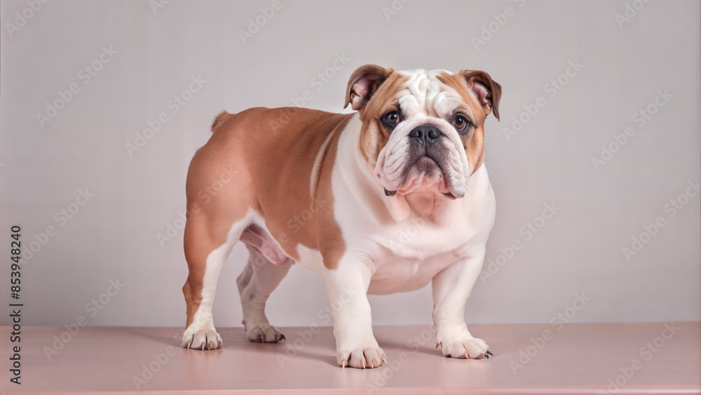 Fototapeta premium Bulldog isolated on white background