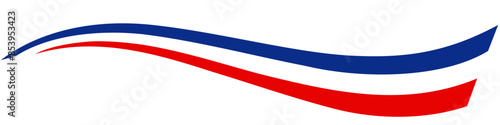 French flag tricolor rainbow curvy design 