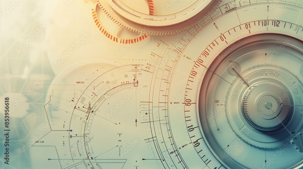 Simple and symbolic metrology website banner in light colors.
Simple and symbolic metrology website banner in light colors.