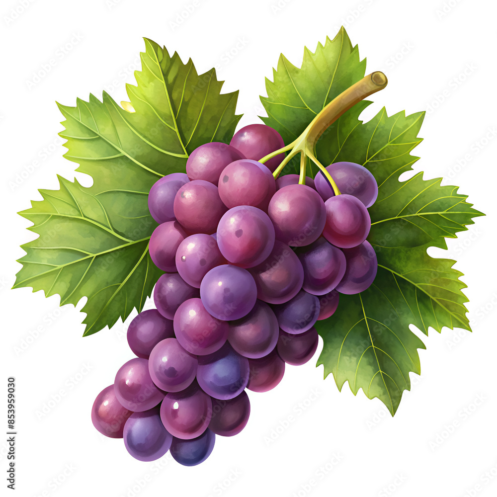 Fototapeta premium vector red grapes isolated