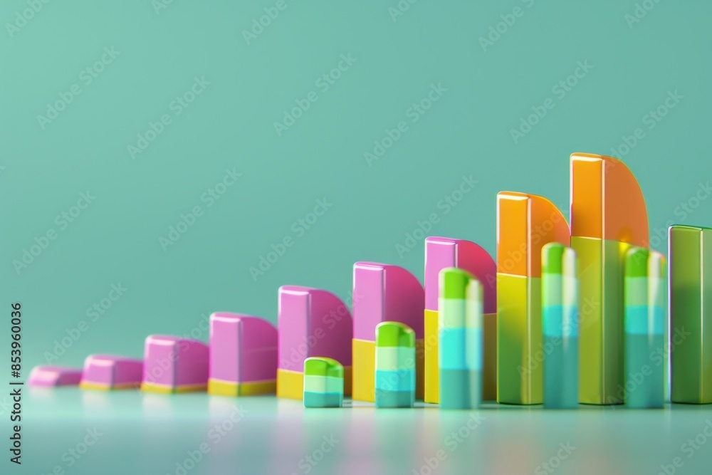 Visualizing Compound Interest Magic: Dynamic 3D Graph Showing Investment Growth with Vibrant Colors and Labels Visualizing Compound Interest Magic: Dynamic 3D Graph Showing Investment Growth with Vibrant Colors and Labels