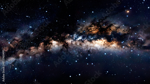 Wallpaper Mural Photorealistic view of a starry night sky sharp and clear details deep black sky varying star intensities tranquil and captivating night  Torontodigital.ca