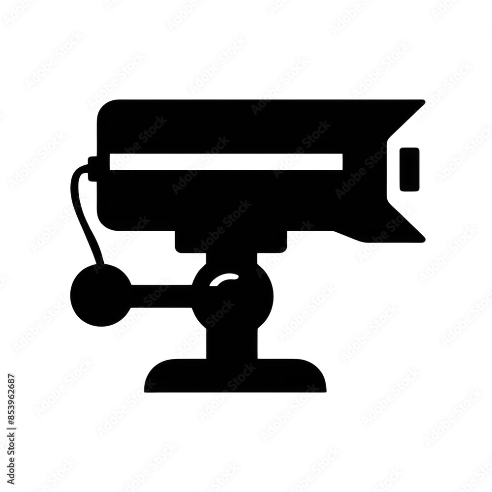 Silhouette of Surveillance Camera Simple Icon Illustration
Silhouette of Surveillance Camera Simple Icon Illustration