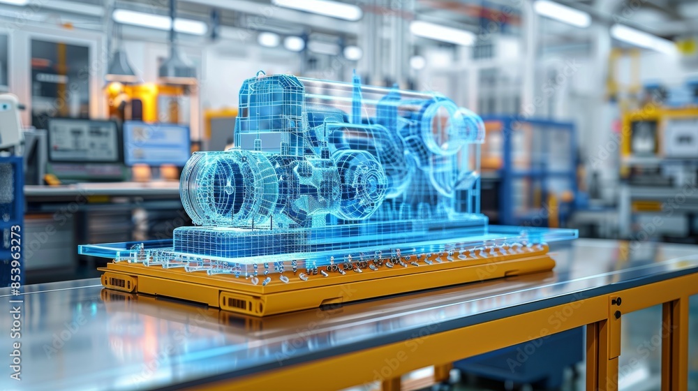 Digital Model of a Complex Machine in Factory Setting Digital Model of a Complex Machine in Factory Setting