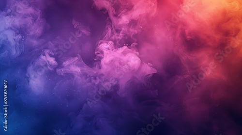 Colorful smoke, dark background, colorful cloud pattern wallpaper, pink and purple color scheme.