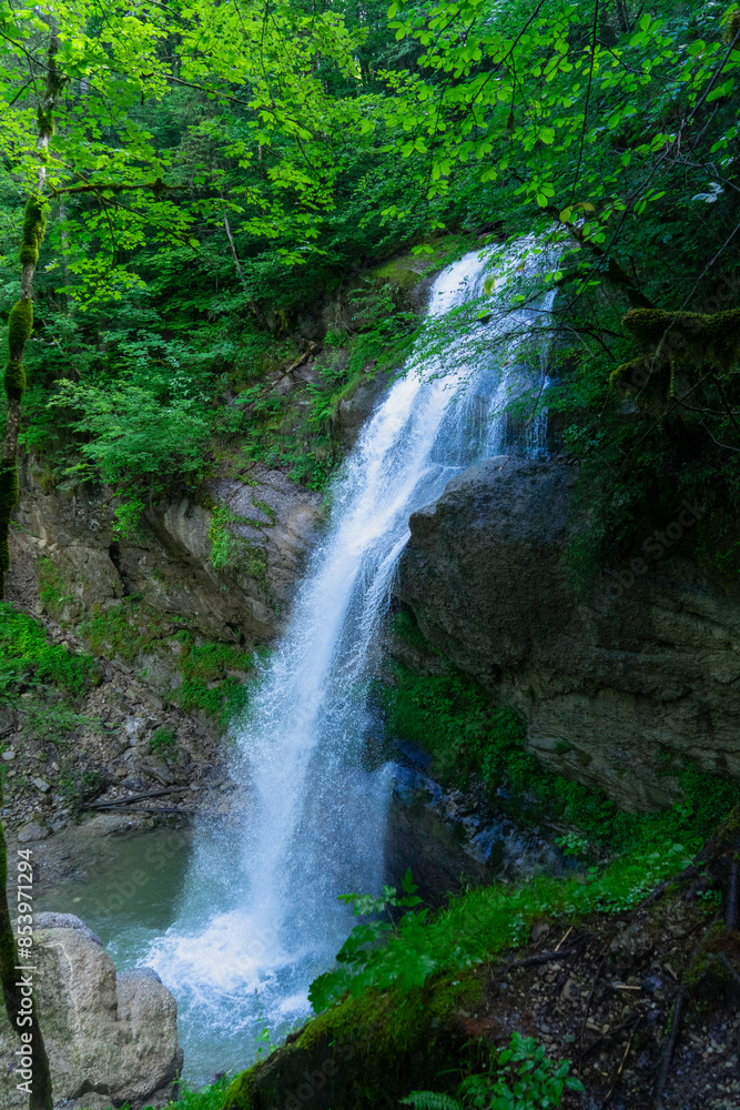 mustic waterfall in the forest mustic waterfall in the forest