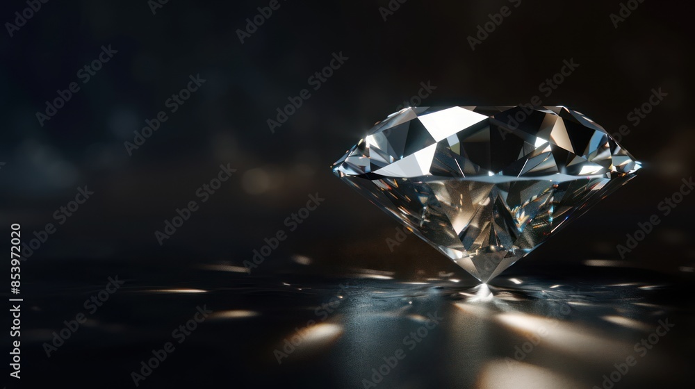 Diamond in the Spotlight: A Single Gemstone's Elegance Diamond in the Spotlight: A Single Gemstone's Elegance