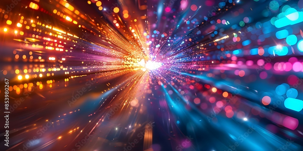 Simple impressionistic warp speed background with vibrant lights. Concept Impressionistic Art, Warp Speed, Vibrant Lights, Simple Background Simple impressionistic warp speed background with vibrant lights. Concept Impressionistic Art, Warp Speed, Vibrant Lights, Simple Background