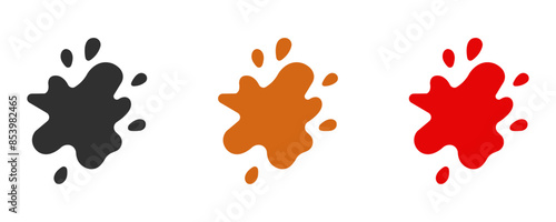 Mud and blood stains sign icon vector illustration
