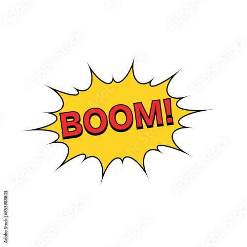 Boom word comic  pop art vector illustration