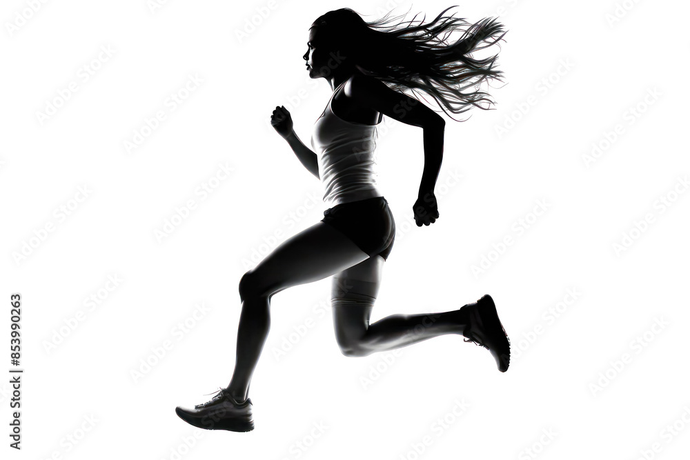 A silhouette logo of a woman running with her hair in a ponytail, symbolizing energy and movement. A silhouette logo of a woman running with her hair in a ponytail, symbolizing energy and movement.