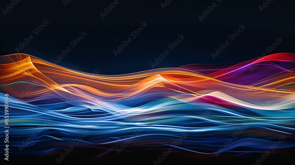 Abstract Waves of Light and Color Abstract Waves of Light and Color