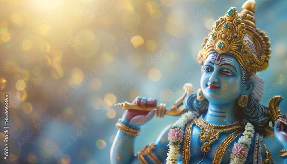 Portrait of Indian god wallpaper - ai generative Portrait of Indian god wallpaper - ai generative